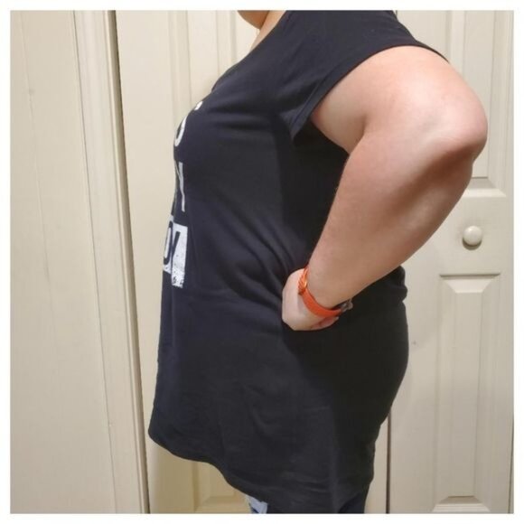 Torrid Shirt Cotton T Tee Top Short Sleeve Black Scoop Women's 2 Extra Lg WOMAN' - Picture 3 of 10